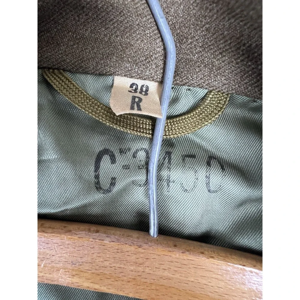Vintage 1953 US Army M-1950 Ike Jacket Wool‎ 4th Armored Div Staff Sergeant 38R